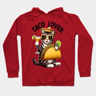 Cool Cat Enjoying Taco Tuesday Hoodie